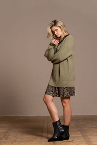 Juul & Belle Milly Knitted Pull Olive