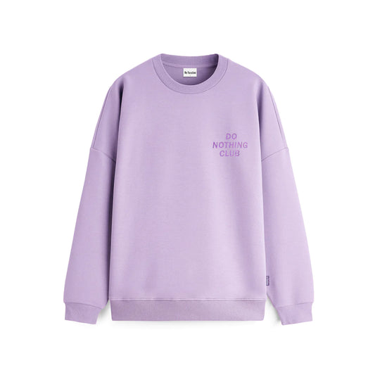 On Vacation Do Nothing Club Sweater Light Purple