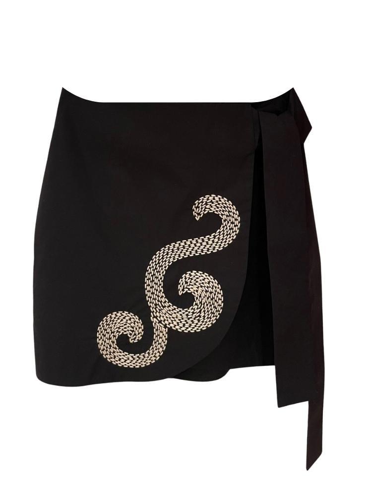 Access Mini Embroidered Skirt
