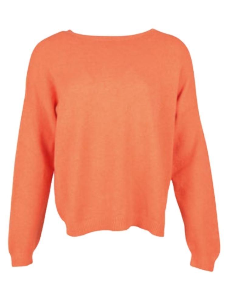 Alexandre Laurent Knitted viscose sweater 05 Coral