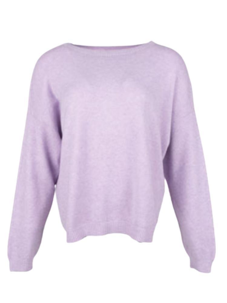 Alexandre Laurent Knitted viscose sweater 32 Lila