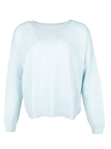 Alexandre Laurent Knitted viscose sweater 34 Baby blue