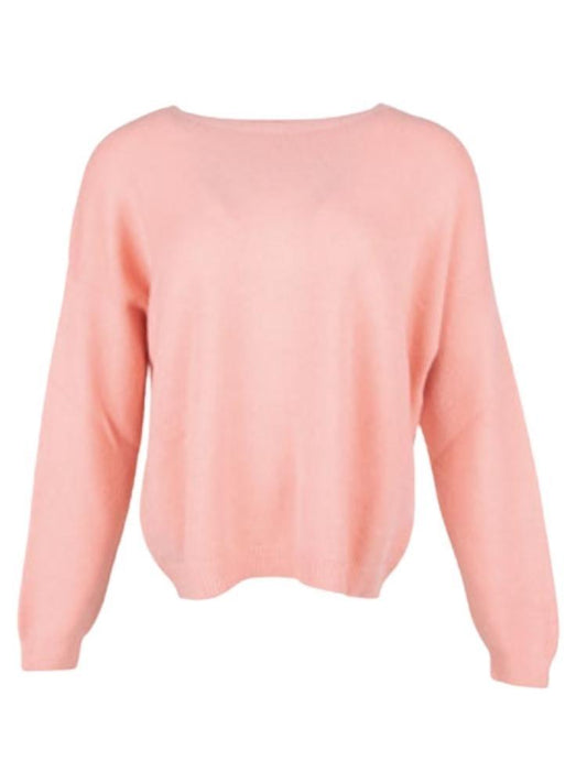 Alexandre Laurent Knitted viscose sweater 40 Zalm