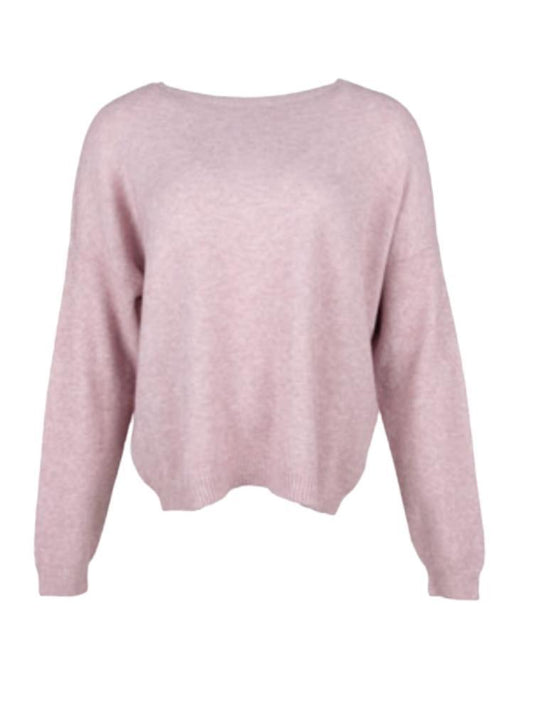 Alexandre Laurent Knitted viscose sweater 42 Oudroze