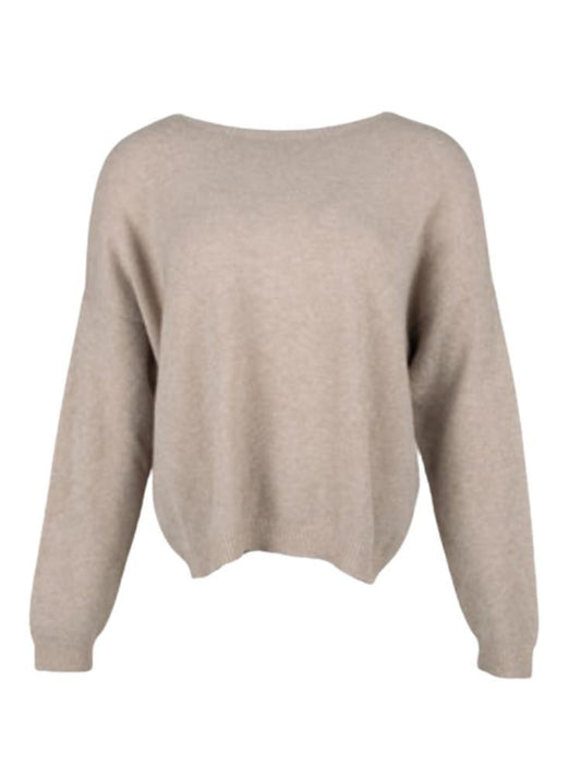 Alexandre Laurent Knitted viscose sweater 60 Taupe