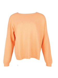 Alexandre Laurent Knitted viscose sweater 77 Sinaasappel