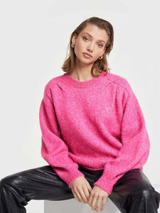 Alix the Label Knitted Fluffy Pullover 300 Bright Pink
