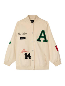 Alix the Label Patched Bomber Jacket