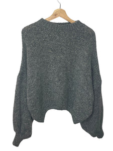 Ambika Knitted Sweater Glitter Grey