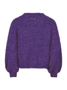 Ambika Knitted Sweater Glitter Paars