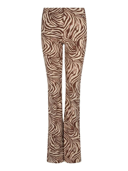 Ambika Marge pants Brown/ Khaki Zebra