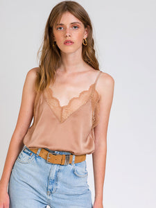 An`ge Adelise lace top Nude