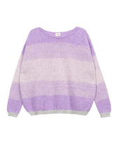 Afbeelding in Gallery-weergave laden, An&#39;ge Knitted stripe sweater  Parme
