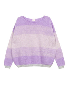 An'ge Knitted stripe sweater  Parme