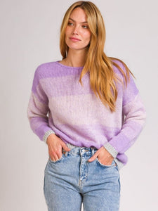 An'ge Knitted stripe sweater  Parme