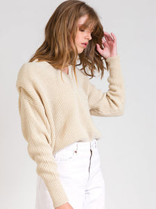 An`ge Lesanta knitted sweater Ecru