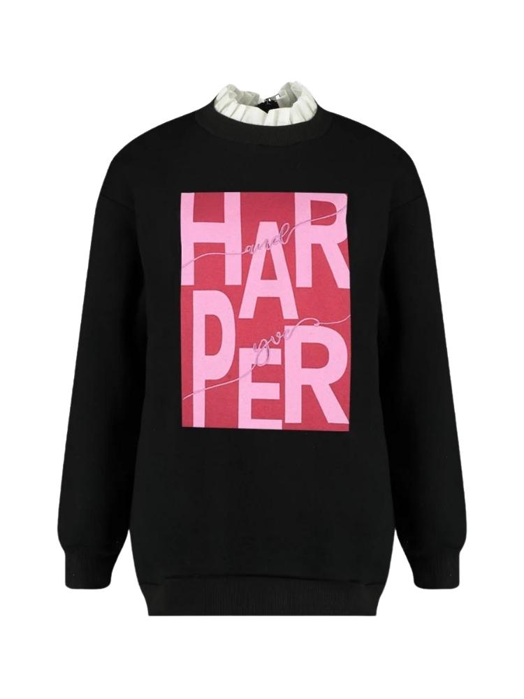 Harper & Yve Harper Sweater Black Red