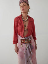 Afbeelding in Gallery-weergave laden, Maison Hotel Camille Blouse Leaves Warm Red
