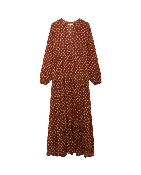 Maison Hotel Didi Midi Dress  Bandhani Spring Biscuit