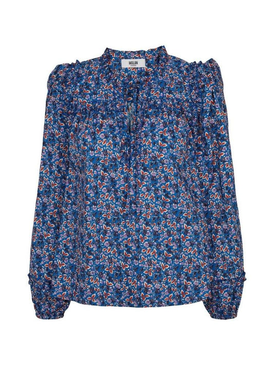 Moliin Philippa Blouse Blue Lolite