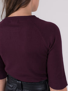 The Clothed Moscow top viscose Bordeaux
