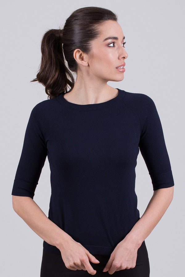 The Clothed Moscow top viscose Navy