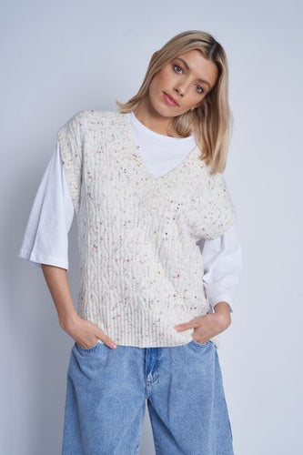 Native Youth Oversized cable knit sweater