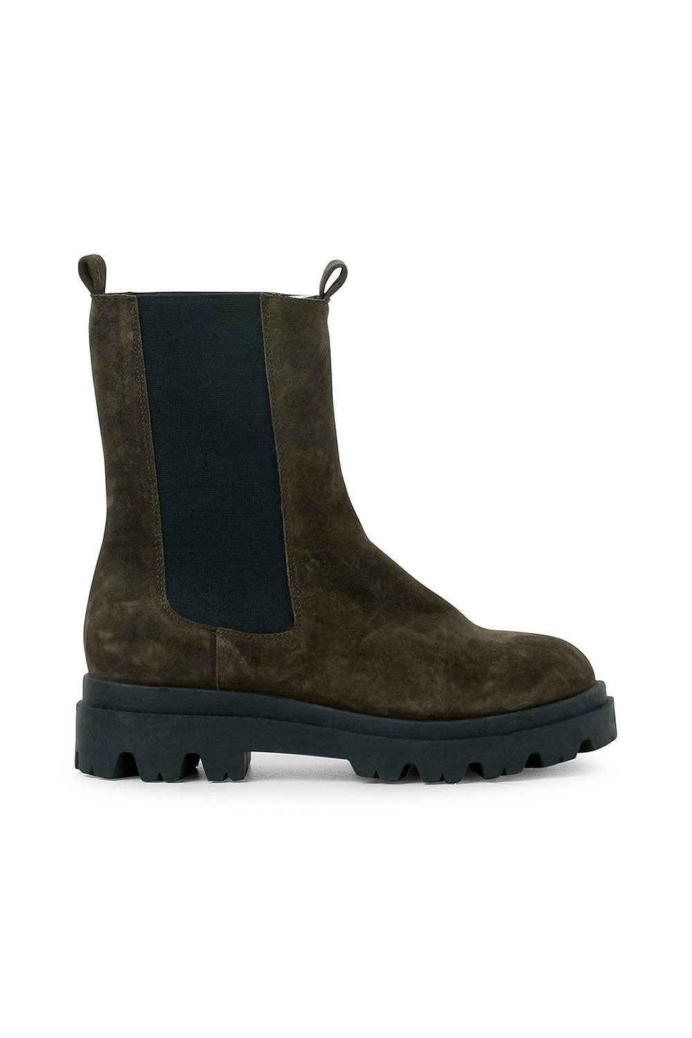 Pavement Boot Sia Green Suede