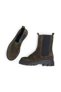 Pavement Boot Sia Green Suede