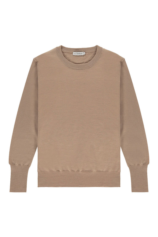 The Clothed Barcelona Merino Pull Sand